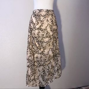 Leopard Print Maxi Skirt